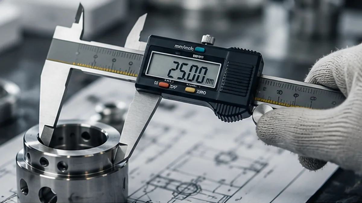 Precision quality inspection of a machined industrial component